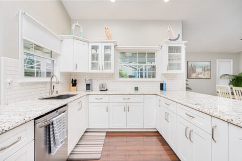 Fully stocked kitchen