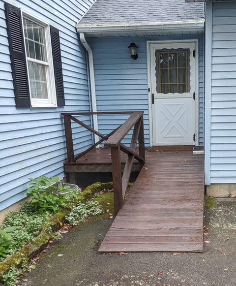 All access ramp with a 36" wide door and open layout is accessible for everyone 