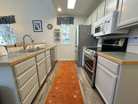 This kitchen has anything you might need to whip up a meal for the entire group.