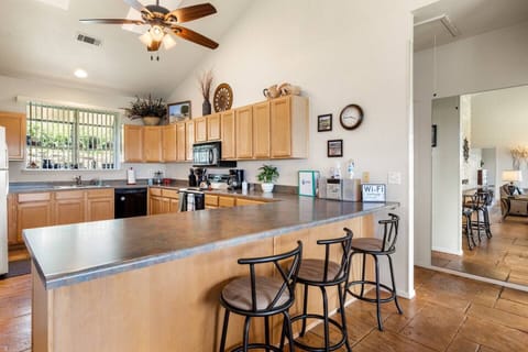 Large fully equipped kitchen