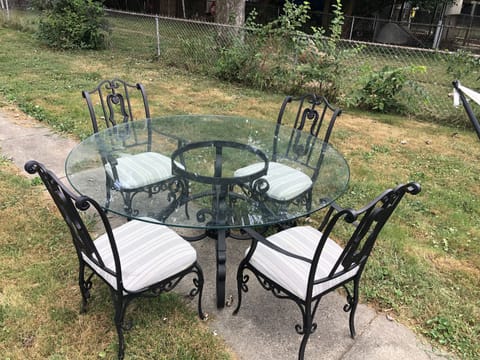 Outdoor dining table