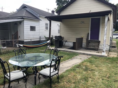 Back yard entertaining area.