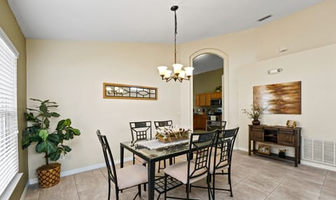 Dining room with loved ones.