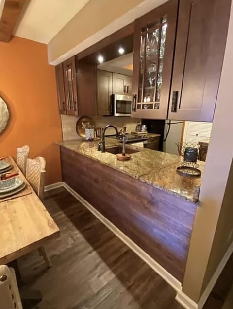 Kitchen with open floor plan