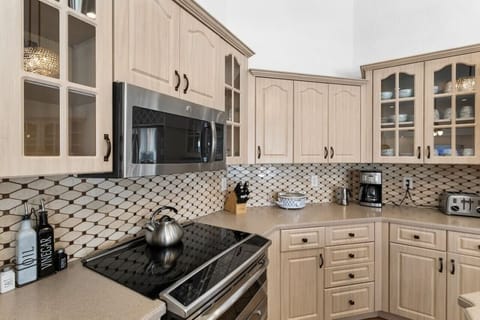 Fully stocked kitchen