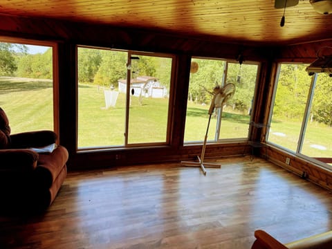 Sun room on back of house