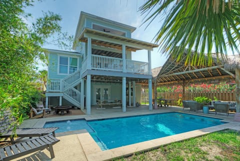 Dive into poolside oasis.