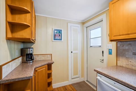Kitchen with Entry to the Back Patio