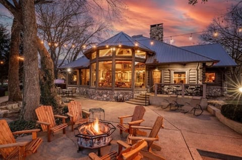 Enjoy the beautiful night sky around the fire with friends and family.