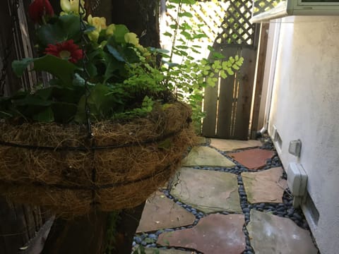 Patio by the entry