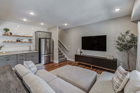 Extra fridge in the lower living space