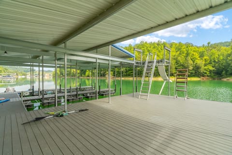 Swimming platform.  Ability to dock a pontoon/boat as platform will have cleats.