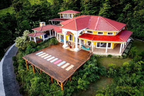 1200 sq. ft. yoga and event deck, ideal for classes, retreats, and gatherings.