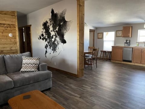 Living Room into Kitchen