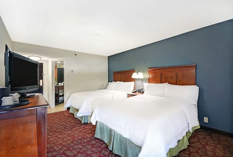 Stretch out with roomy floor space and crisp, hotel-white linens.