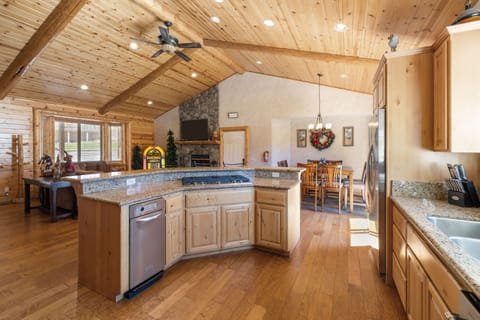 Spacious kitchen has everything you need for at-home meals and snacks.