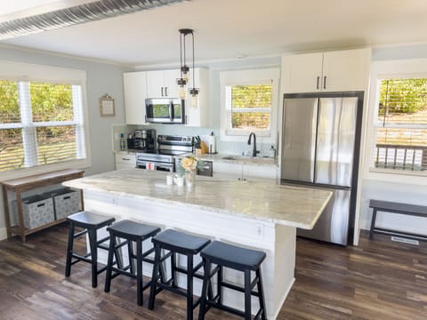 Our completely remodeled kitchen with all new appliances.