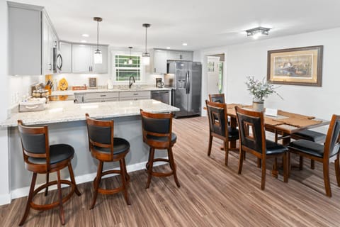 Kitchen and dining area