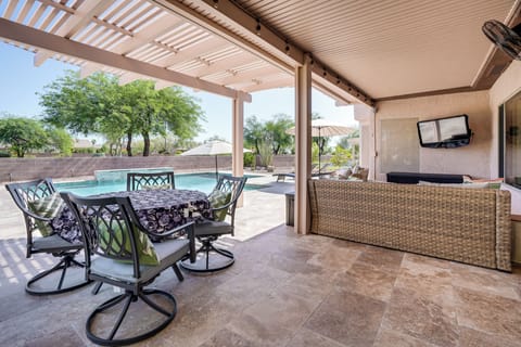 Furnished Patio | Flat-Screen TV | Gas Grill | Golf Cart Available
