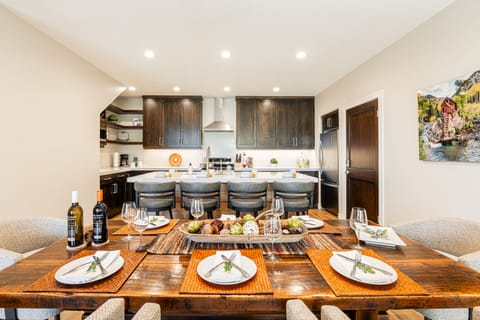 Kitchen with center island seating for 4