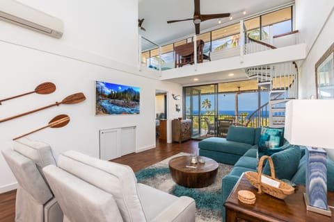 Beautiful living room area with great views! This condo has been renovated in 2022.