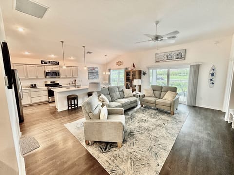 Living Room and Kitchen - Open Concept