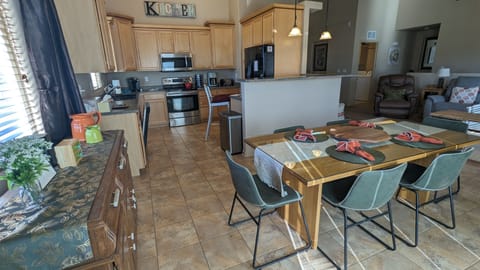 large kitchen area 