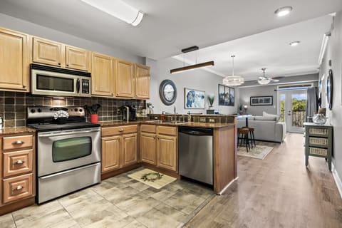 River Overlook's fully equipped kitchen