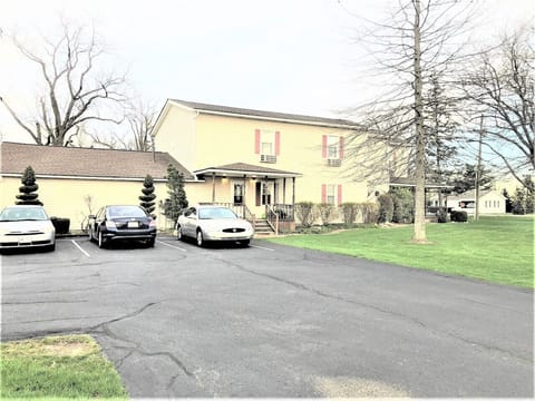 Guests share private, off-street parking area and private entrance.