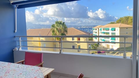 Terrace with small sea view