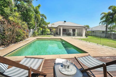 Take a dip to cool off on a hot day in the generous-sized tropical pool.