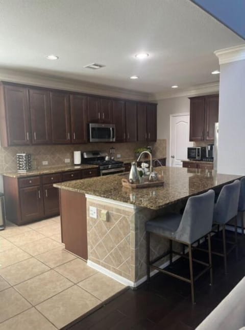 Large kitchen fully equipped. Keurig provided.