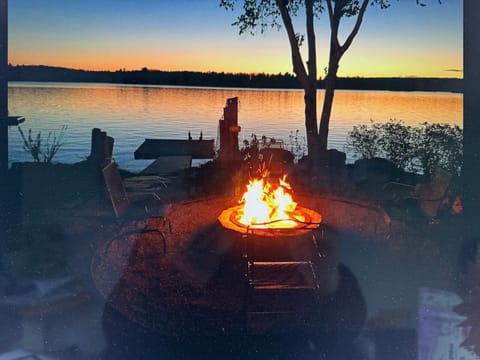 Fire pit with free firewood