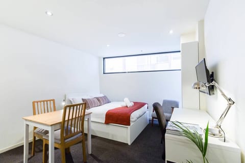 Simple and bright, this compact studio offers all the modern conveniences for a centrally located stay in Melbourne.