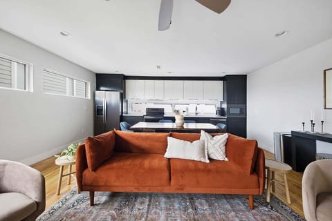 Bright, airy layout blending modern living and dining.