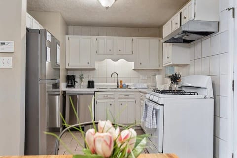 The fully-equipped kitchen