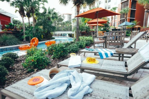 Set up right next to the Lazy River.