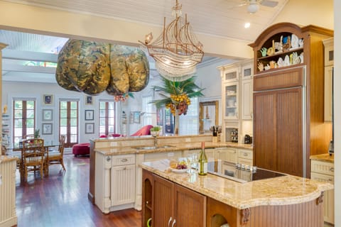 Plenty of counter and prep space at the Main House's fully equipped kitchen.