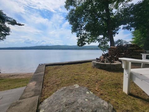 Beach and Fire pit area!