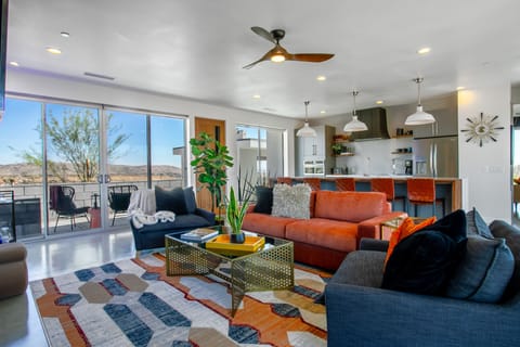 Open Living room/kitchen area
