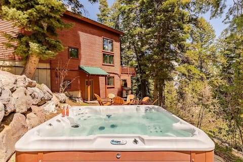 Soak away reality in our 6 person hot tub.