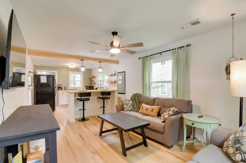 Living Area | Smart TV | Electric Fireplace | Board Games | Pack 'n Play