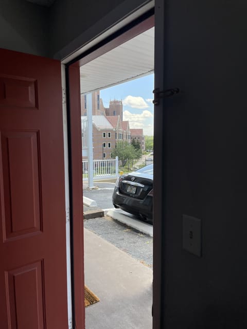 The Stadium is right out your from door!