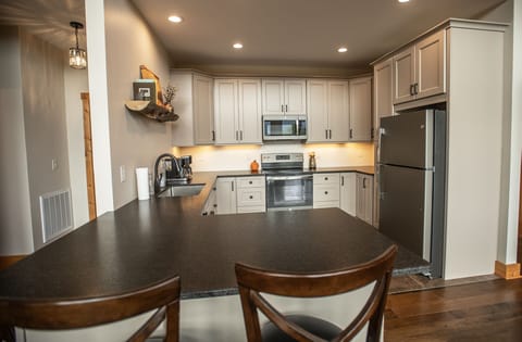 Kitchen is equipped with all appliances to prepare those special meals.