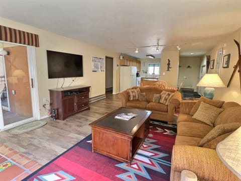 Living room looking toward kitchen