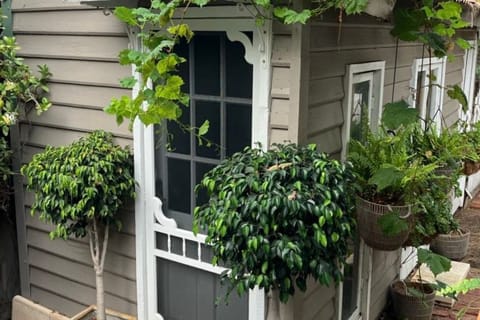 Front door to the Tiny House Garden Studio