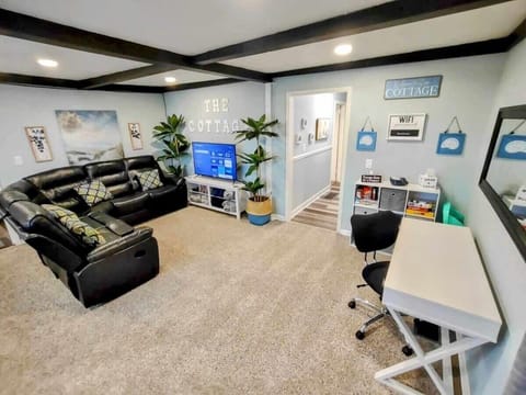 Comfortable living room with room to relax