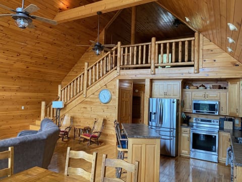 Main floor kitchen and living room.