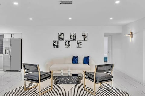 Sleek yet comfortable sitting options.