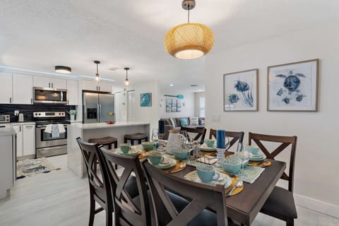 Open living room, kitchen, and dining area.
It's bringing everybody together.
